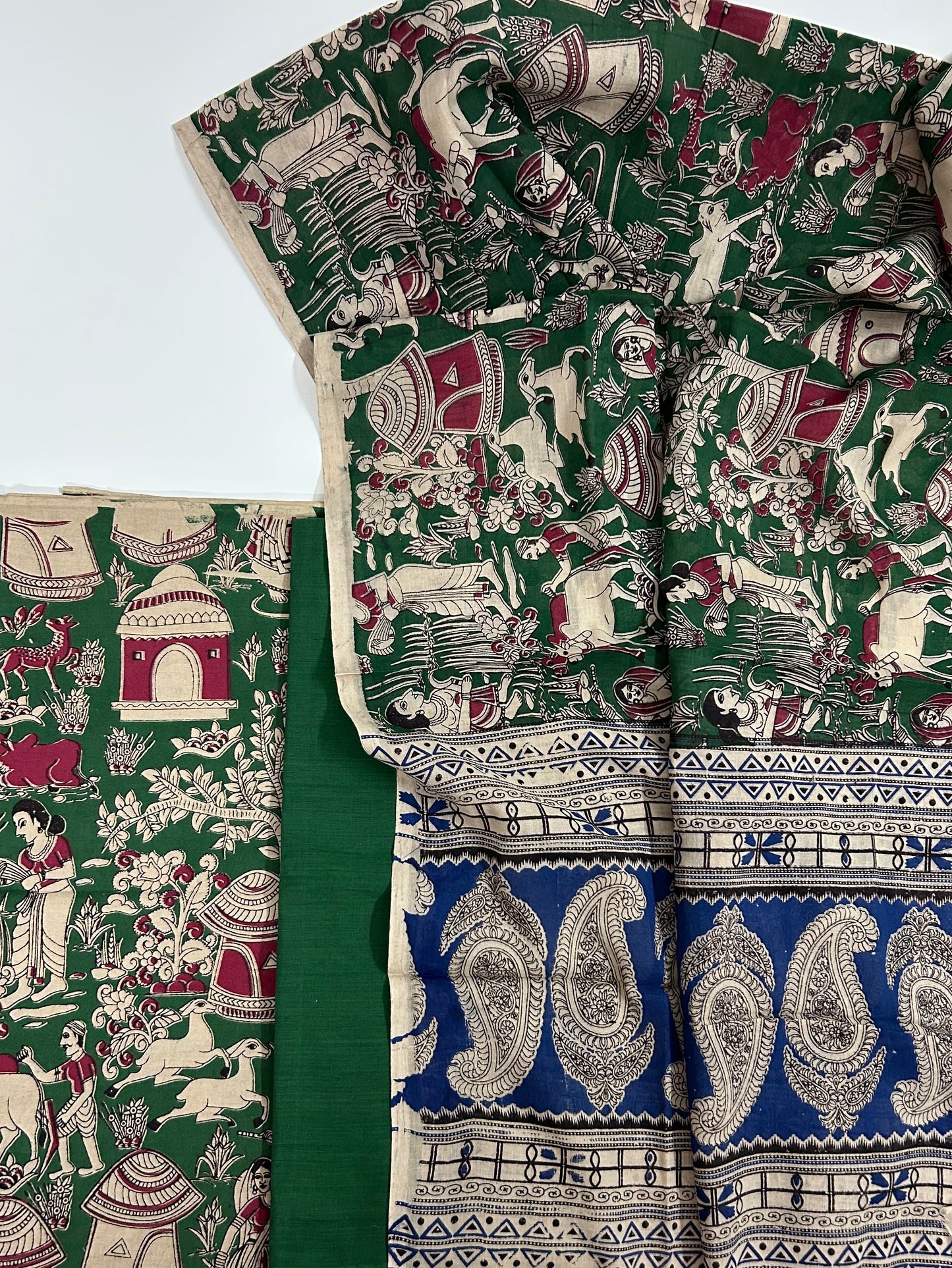 Kalamkari Cotton Dress Material