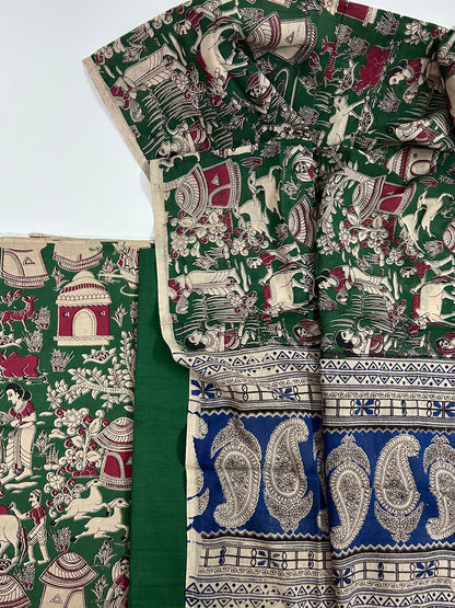 Kalamkari Cotton Dress Material