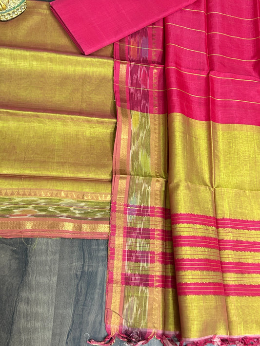 Mangalagiri Silk Cotton Dress Material