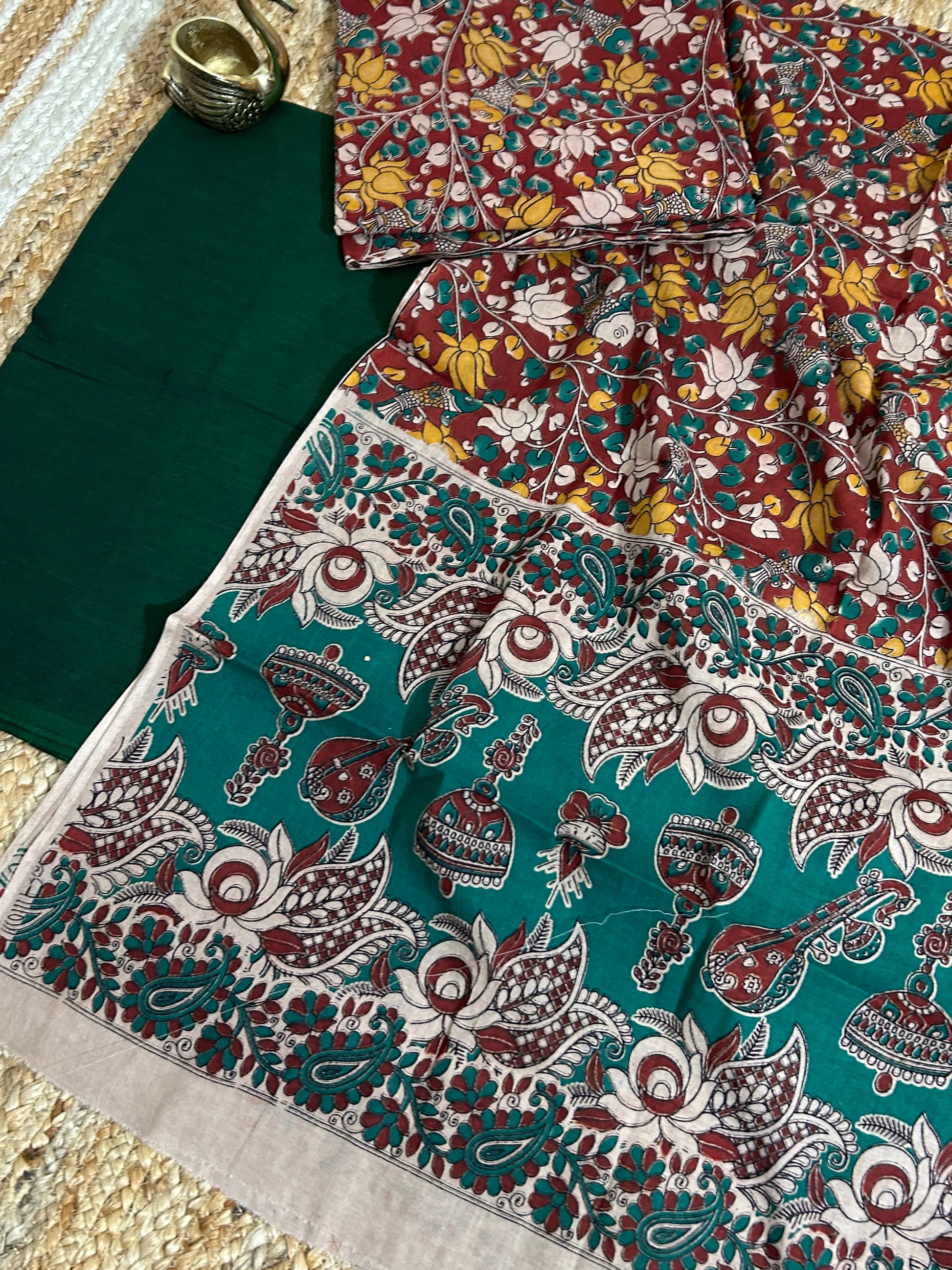 Kalamkari Cotton Dress Material