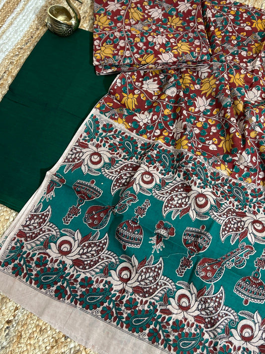 Kalamkari Cotton Dress Material