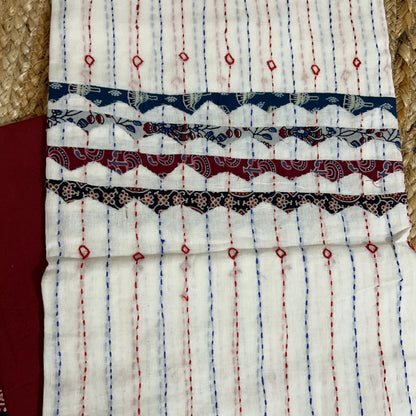 Ajrakh Cotton Hakoba Dress Material