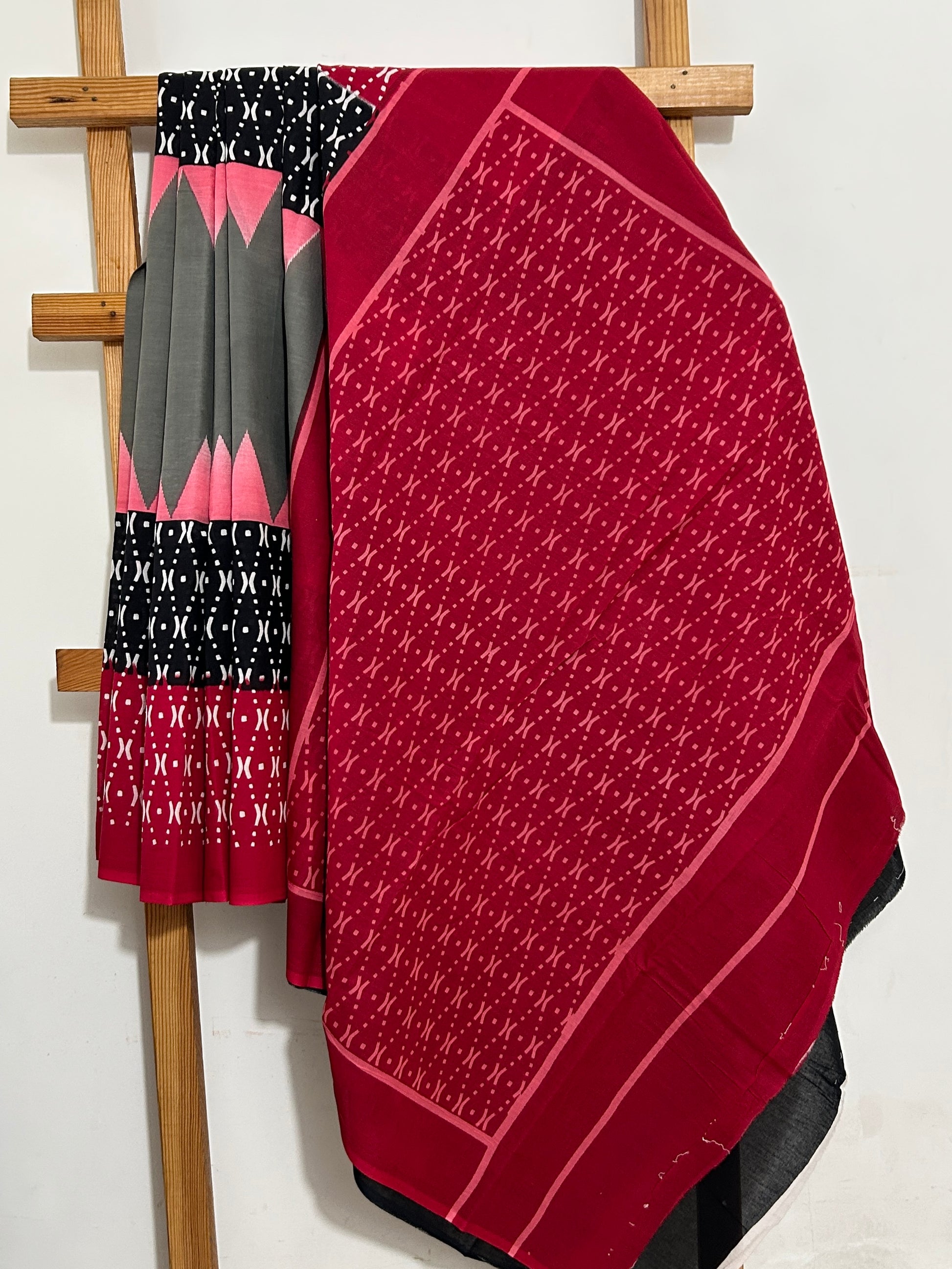  Bagru Hand Block Print Cotton Saree