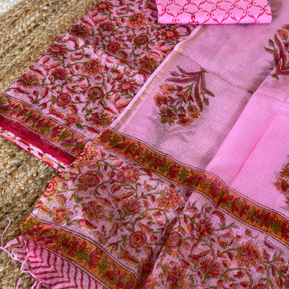 Hand BlockPrint Kota Doriya Dress Material