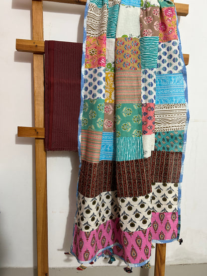 Ajrakh Cotton Dress Material