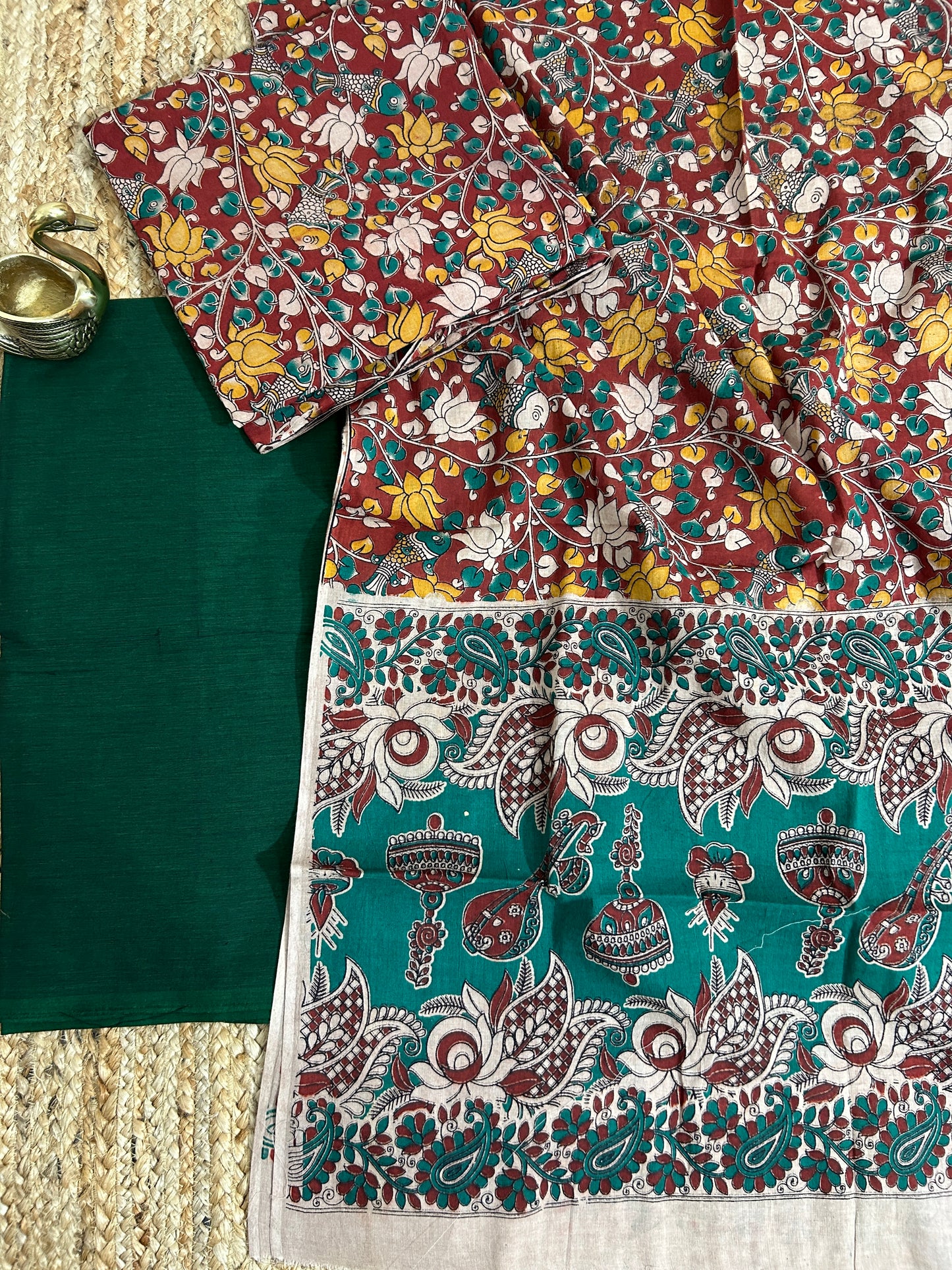Kalamkari Cotton Dress Material