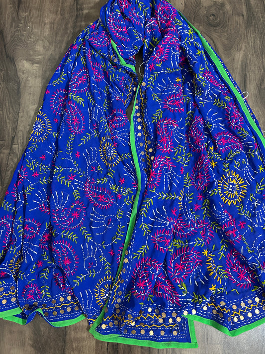 Phulkari HandWork Georgette Dupatta