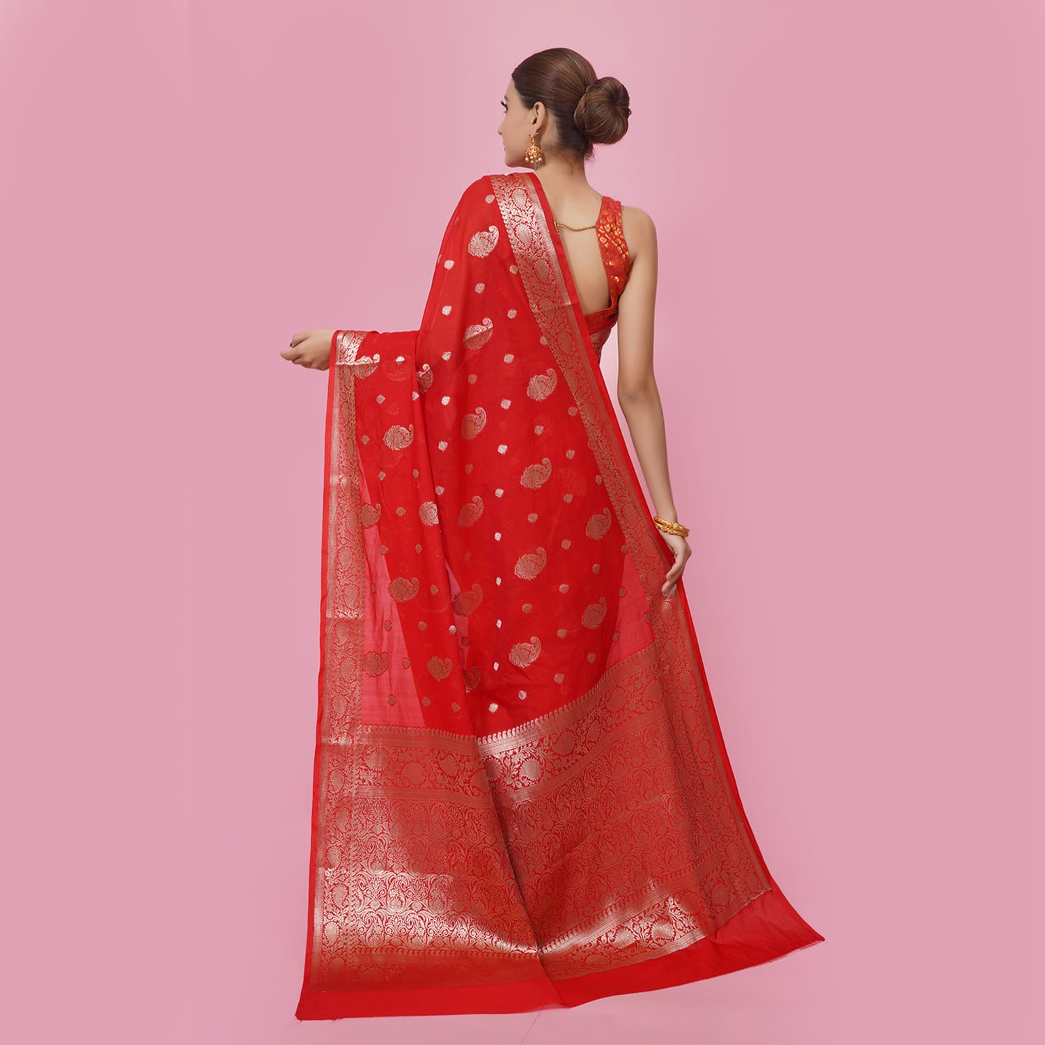 Banarasi Georgette Silk Saree