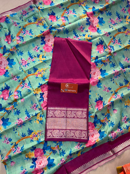 Mangalagiri Silk Cotton Dress Material