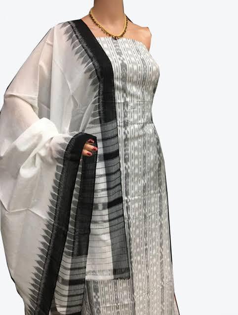 Sambalpuri ikat Cotton Dress Material