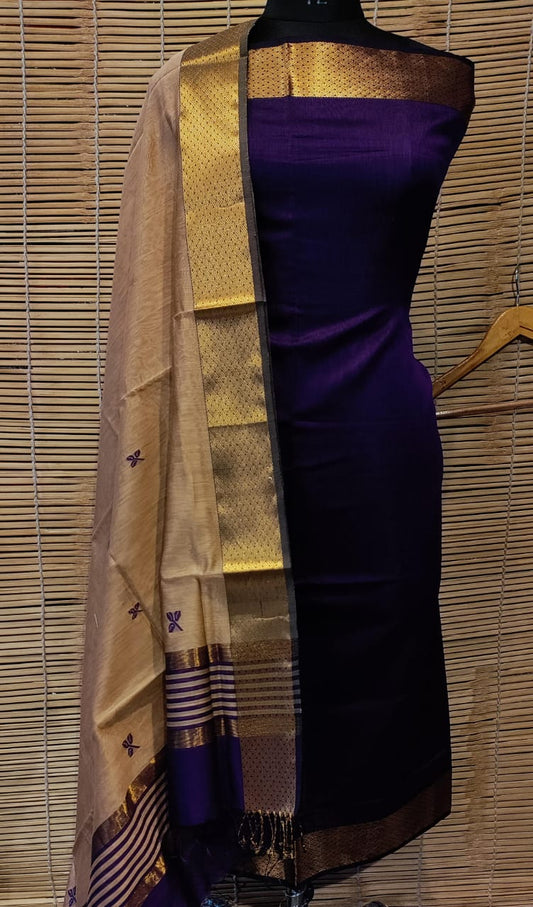 Maheshwari Silk Cotton Dress Material