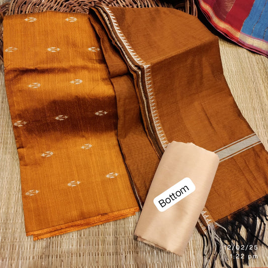 Weaving Blend Cotton Silk Dress Material