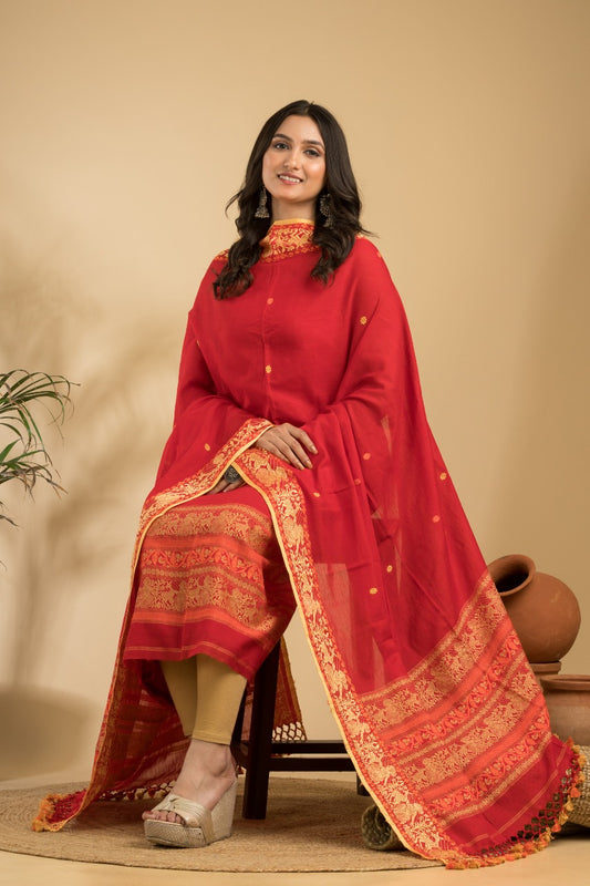 Baluchari Cotton Dress Material