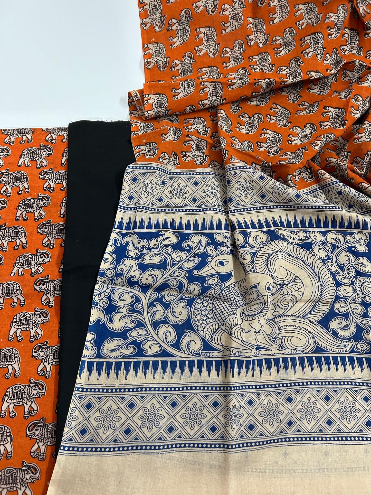 Kalamkari Cotton Dress Material