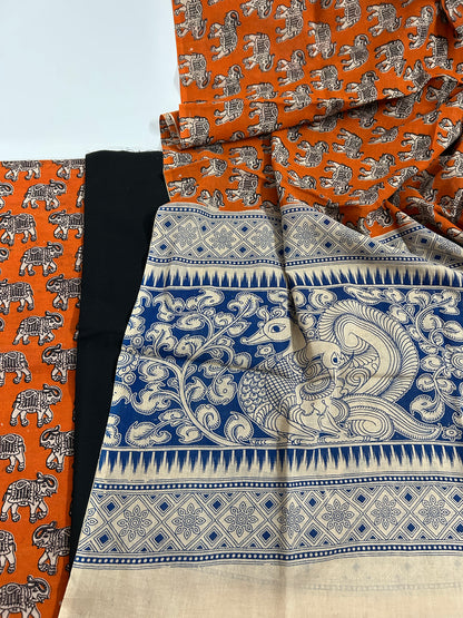 Kalamkari Cotton Dress Material