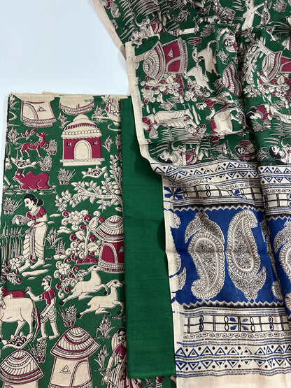 Kalamkari Cotton Dress Material