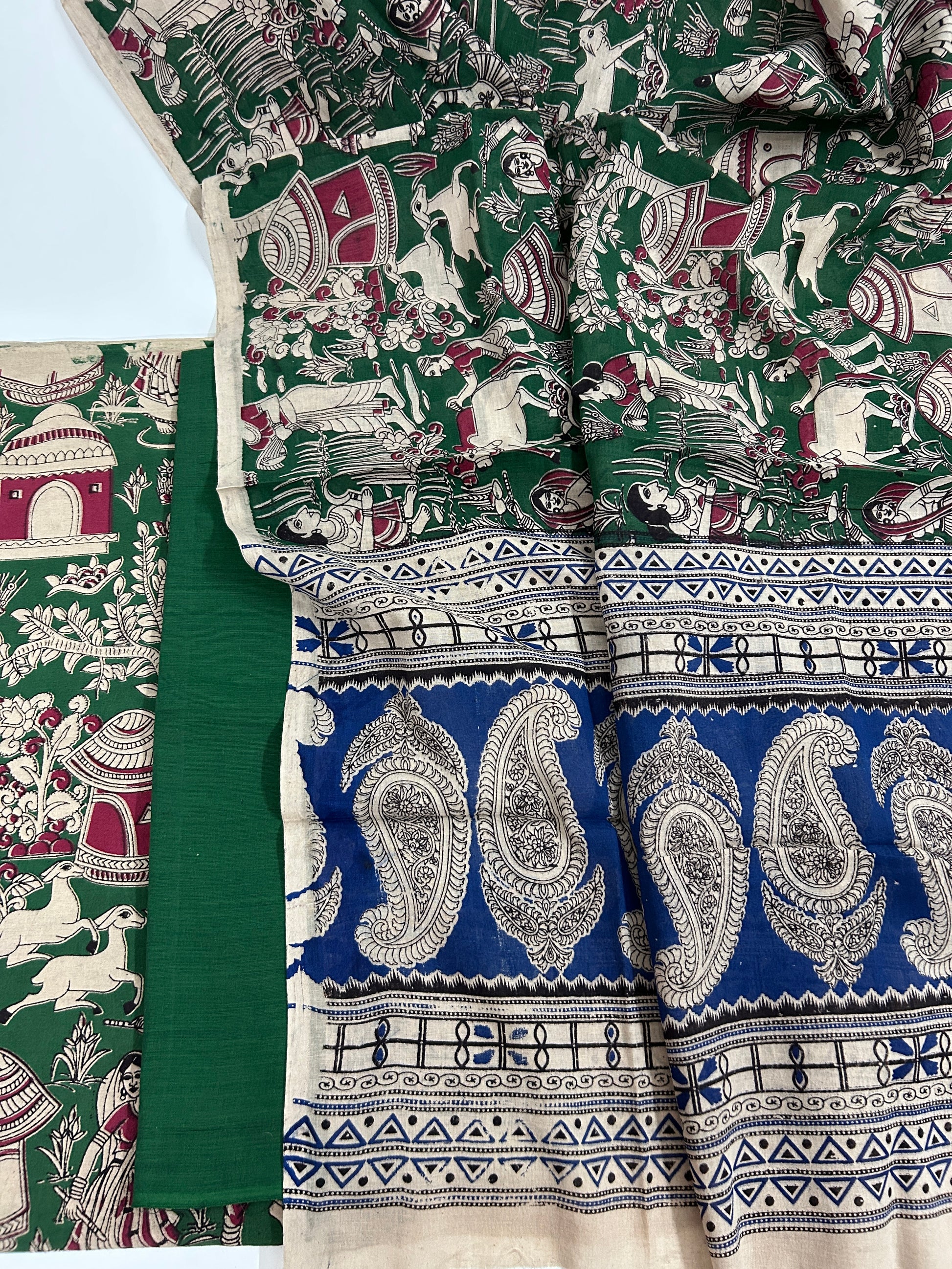 Kalamkari Cotton Dress Material