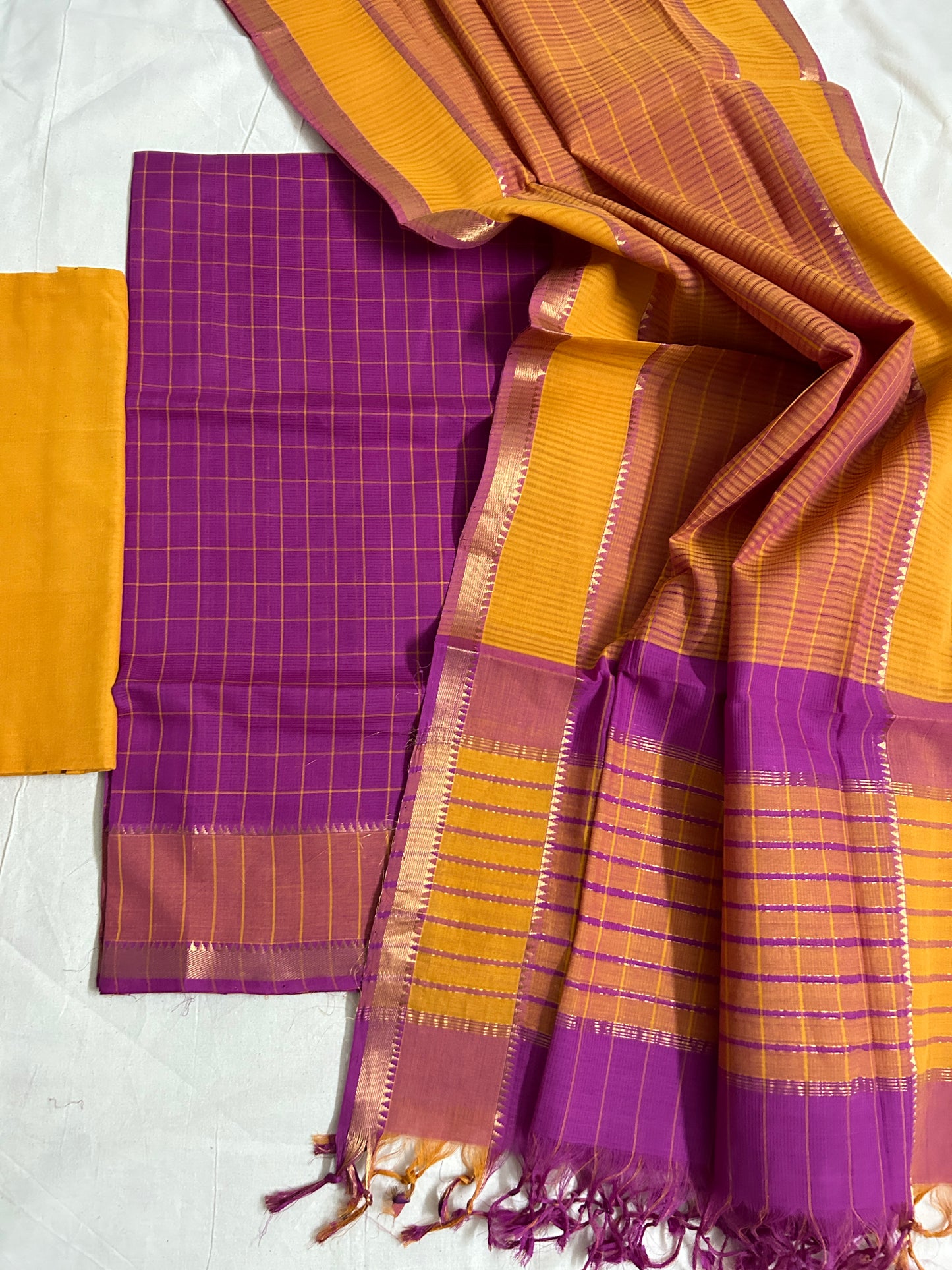 Mangalagiri Cotton Dress Material *