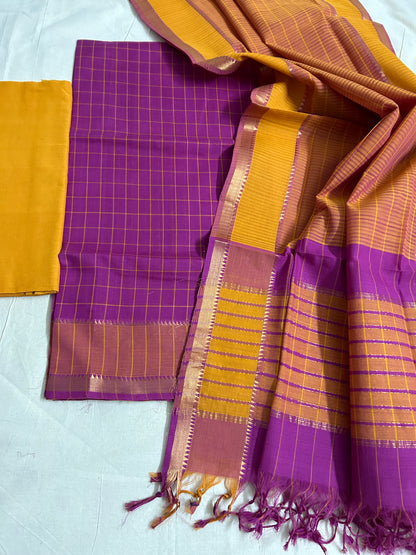 Mangalagiri Cotton Dress Material *