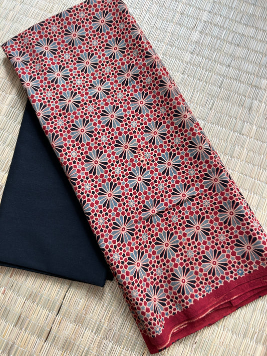 Ajrakh Cotton Top with Bottom TB-24