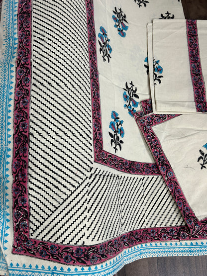 Hand Block Printed Diwan Set