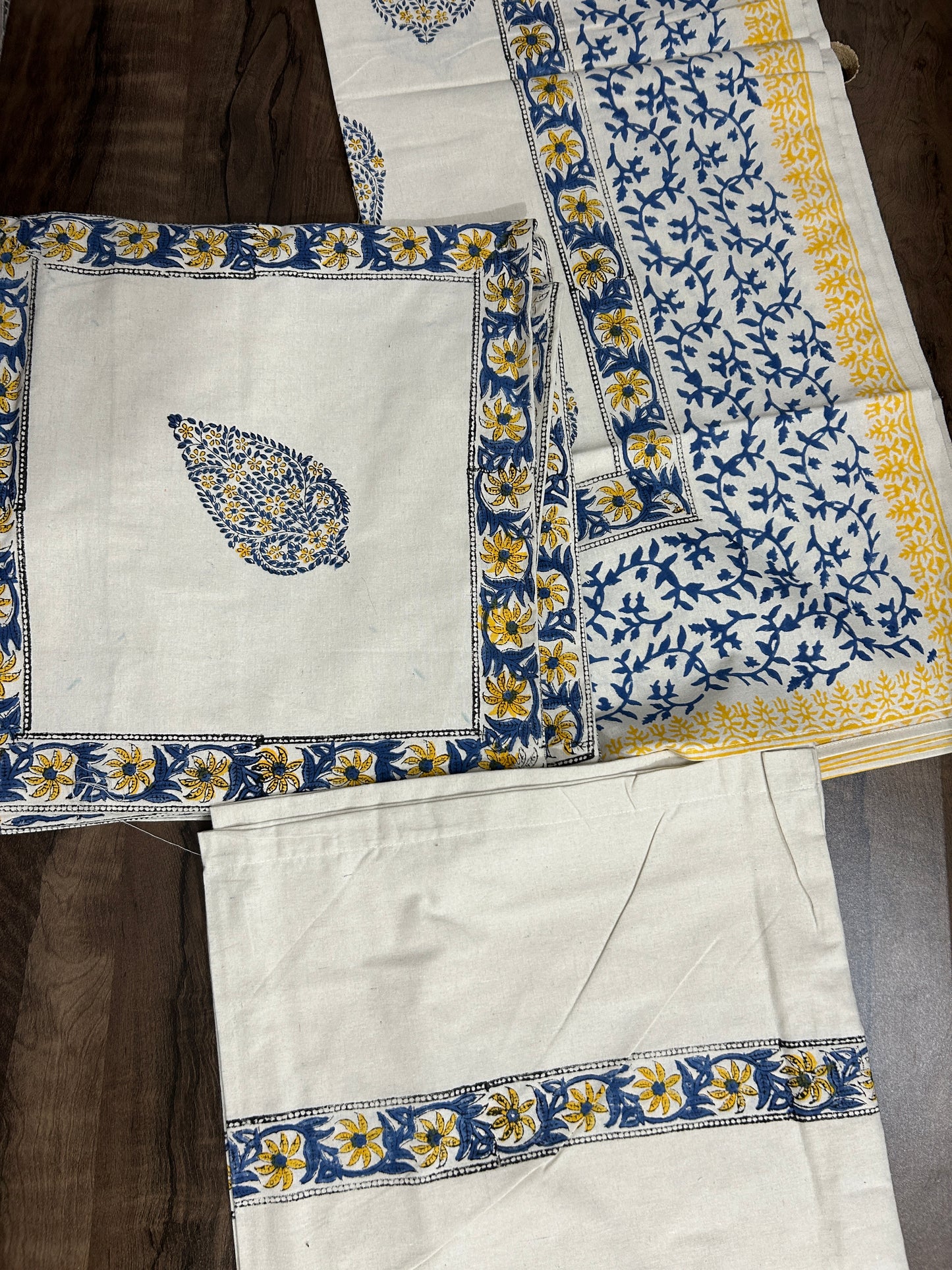 Hand Block Printed Diwan Set