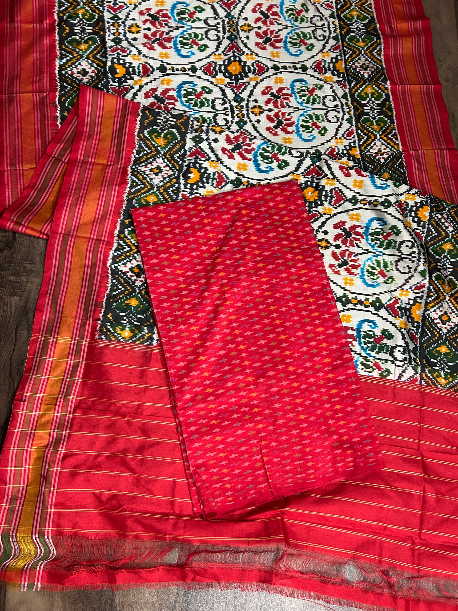 Pochampally Pure Silk Dress Material