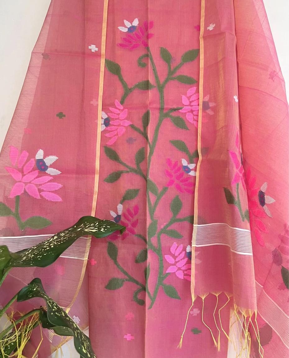 Maslin Jamdani 2 pc dress material