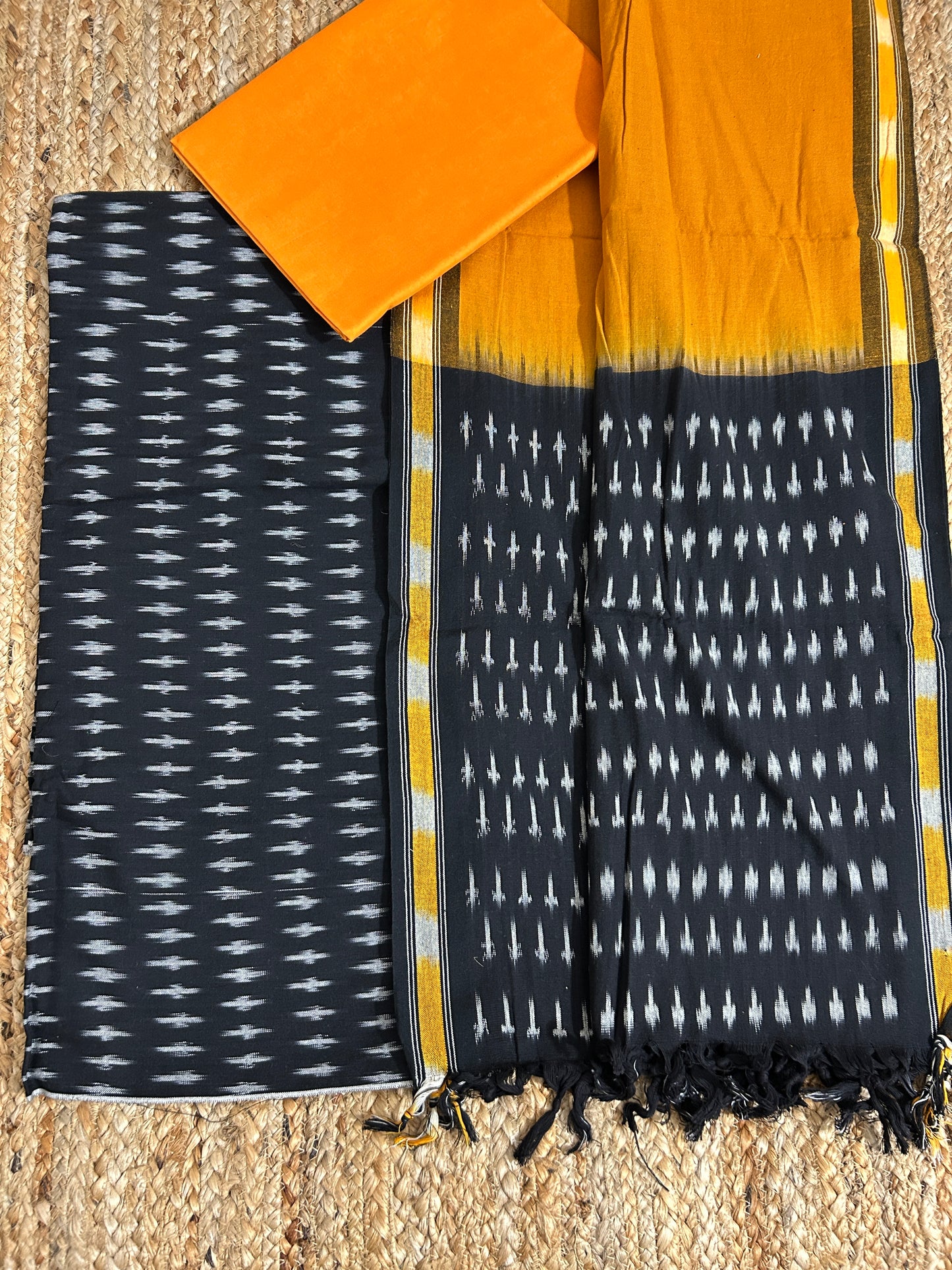 Ikat Cotton Dress Material