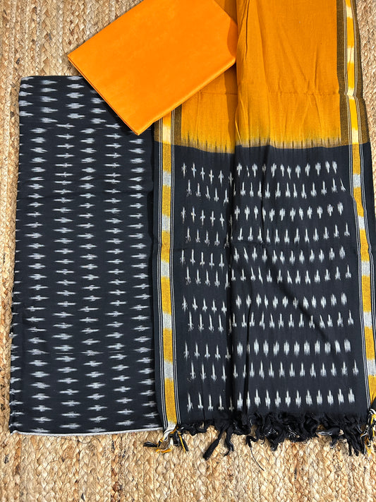 Ikat Cotton Dress Material