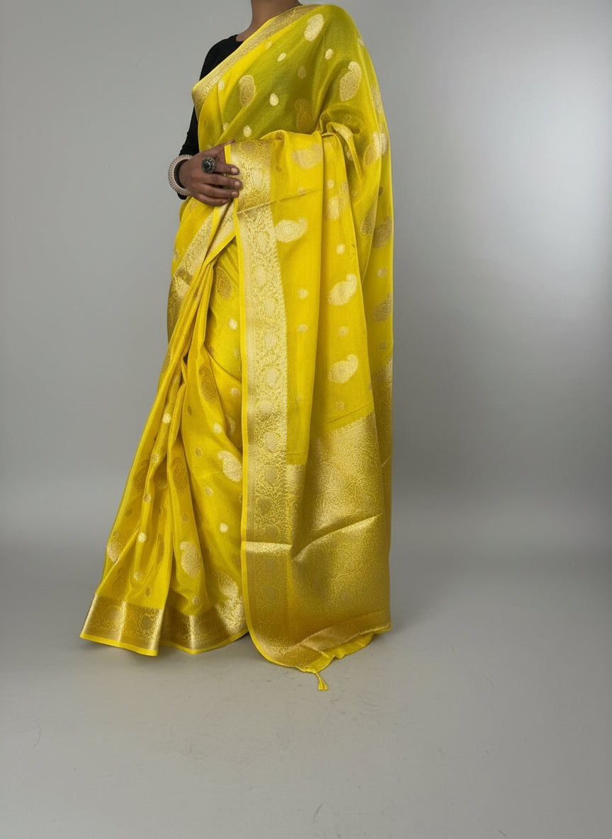 Banarasi Semi Georgette Silk Saree