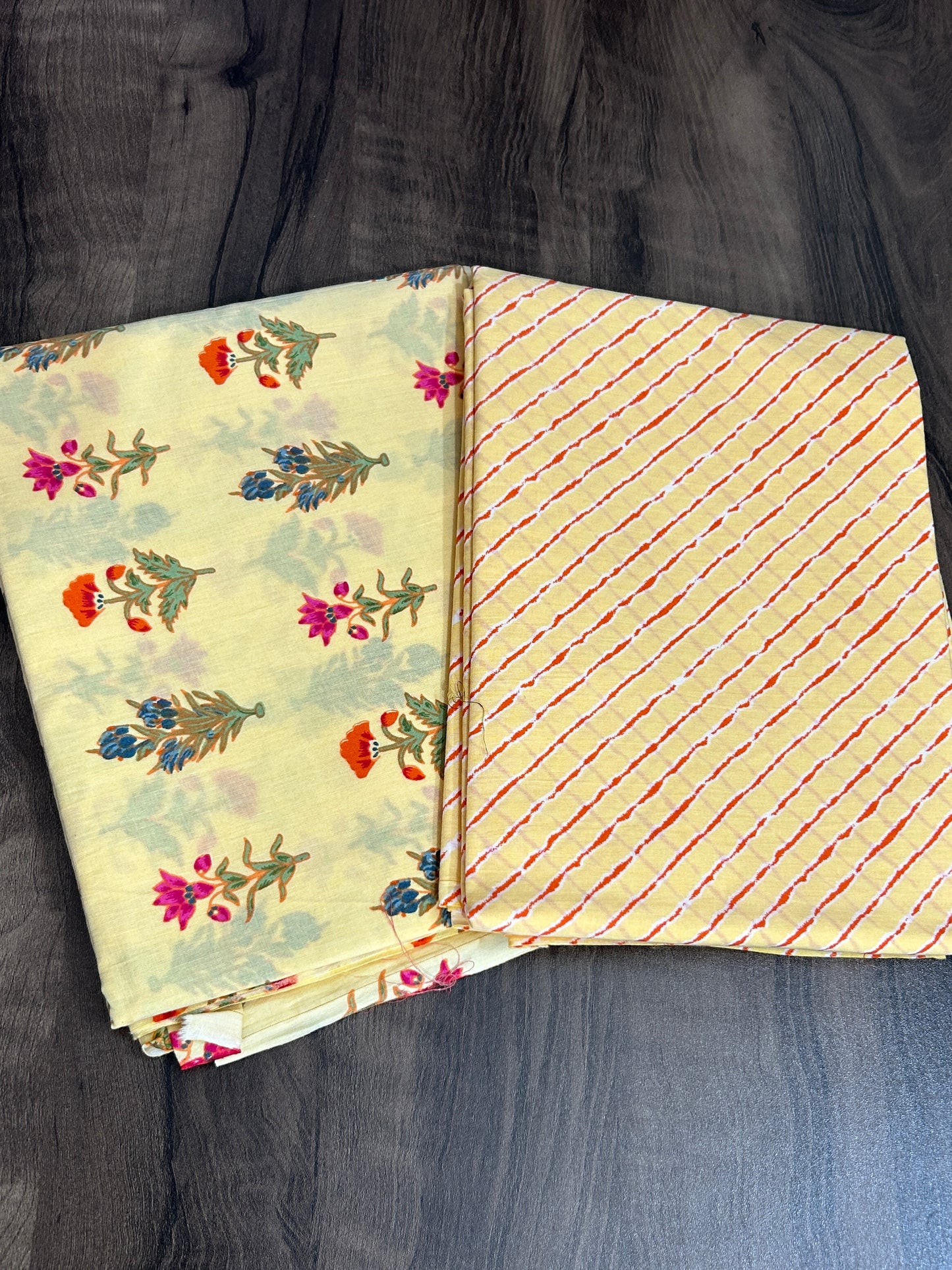 Hand BlockPrint Cotton Top Bottom Set