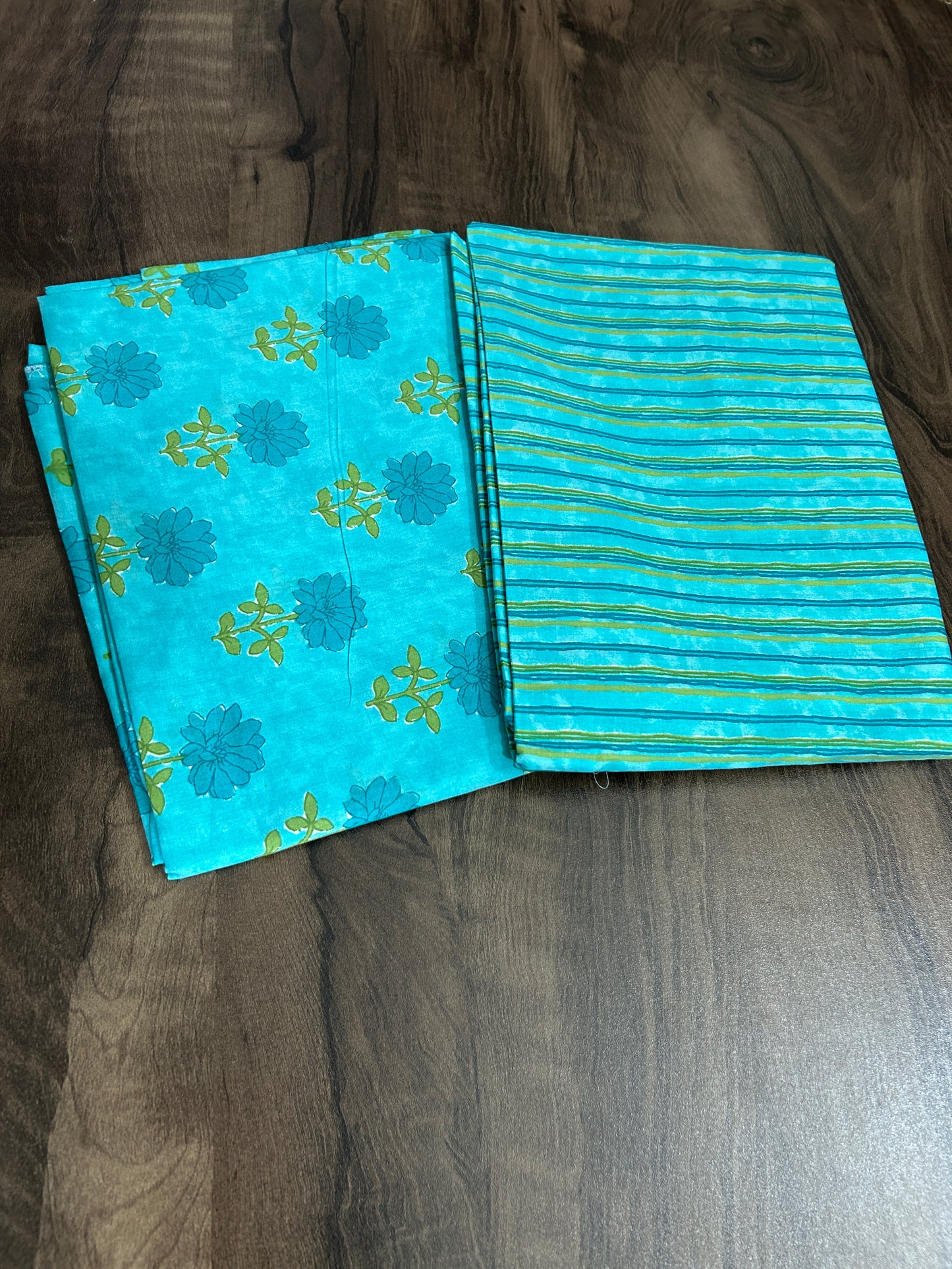 Hand BlockPrint Cotton Top Bottom Set