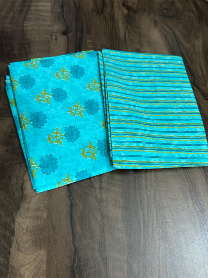 Hand BlockPrint Cotton Top Bottom Set