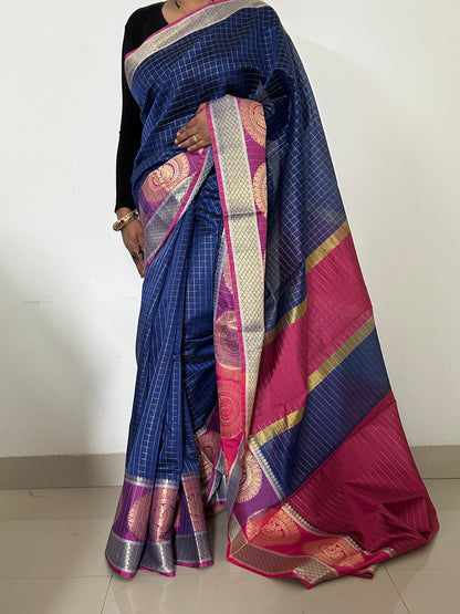 Silk Cotton Weaving Saree with Blouse