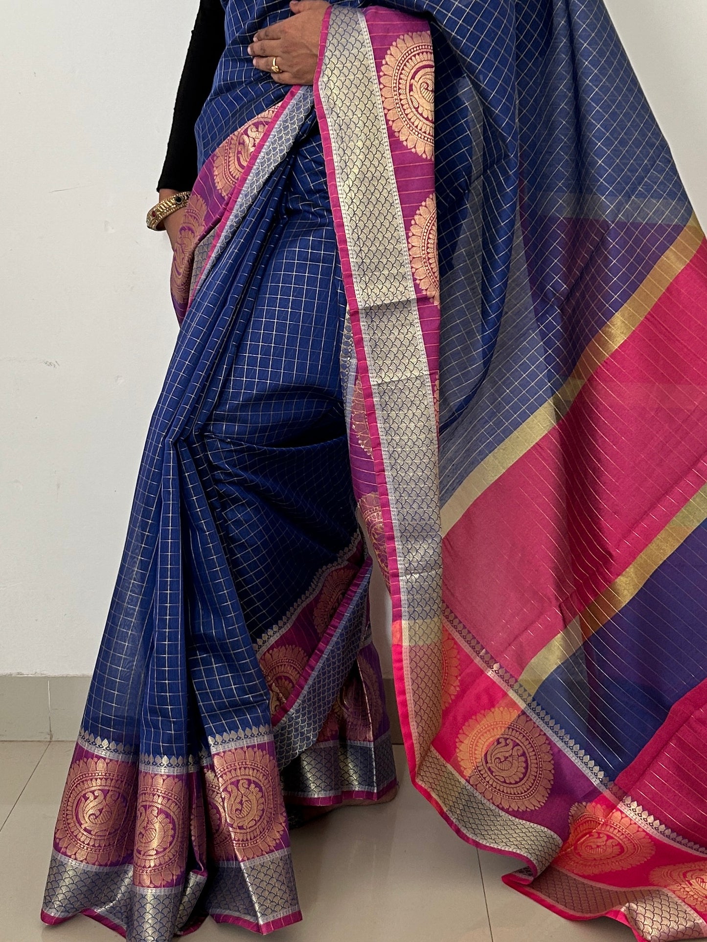 Silk Cotton Weaving Saree with Blouse