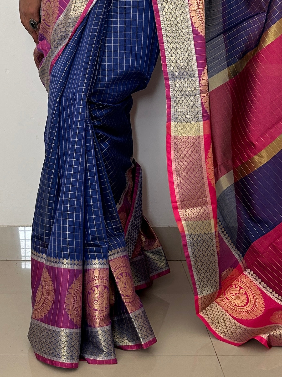 Silk Cotton Weaving Saree with Blouse