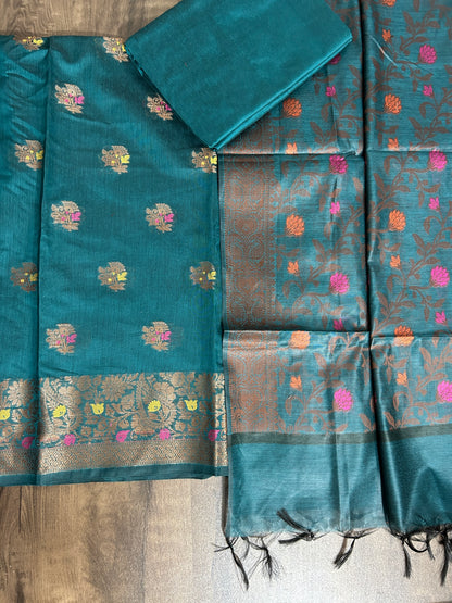 Banarasi Cotton Silk Dress Material