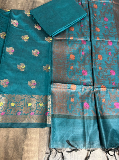 Banarasi Cotton Silk Dress Material