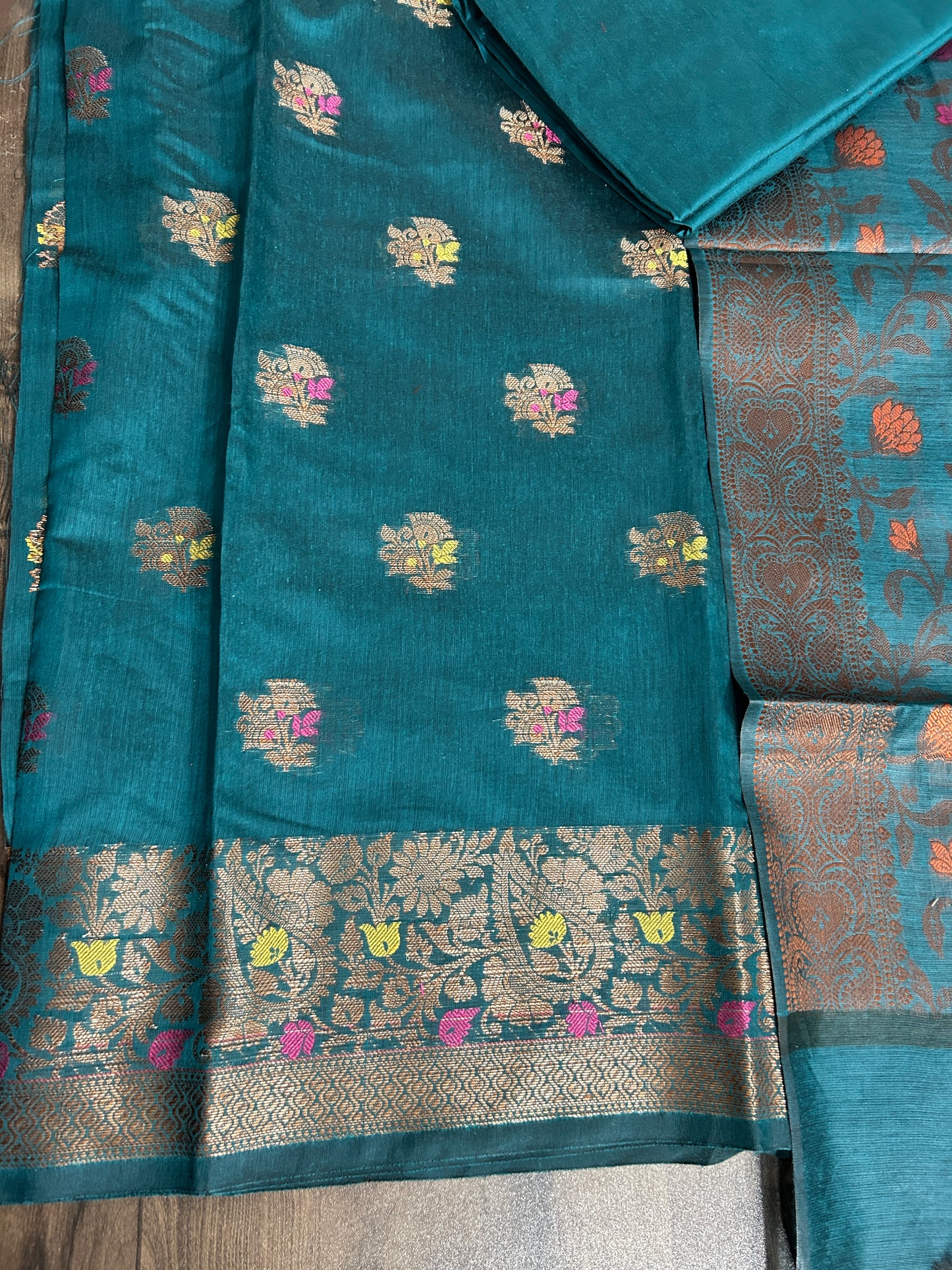 Banarasi Cotton Silk Dress Material