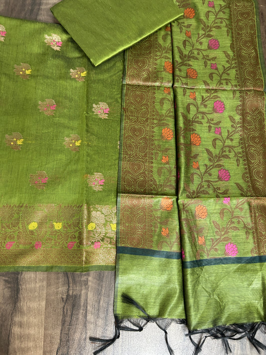 Banarasi Cotton Silk Dress Material