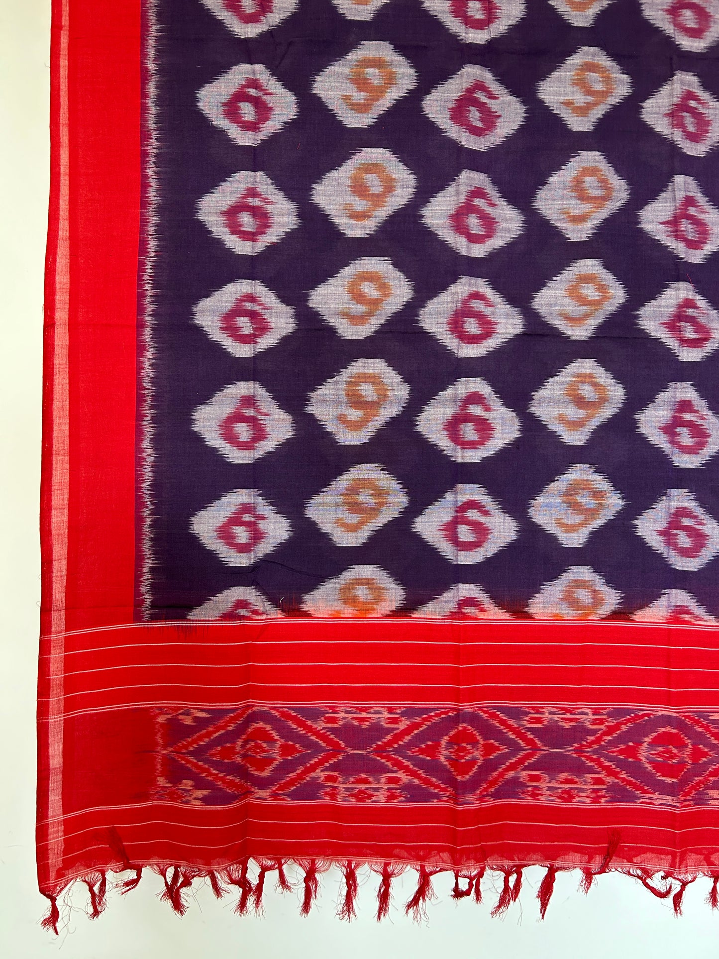 Ikat Mercerized Cotton Dupatta