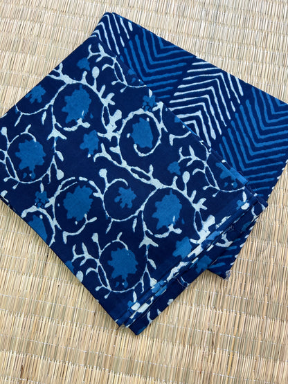 Hand BlockPrint Cotton Top Bottom Set (TB-7)