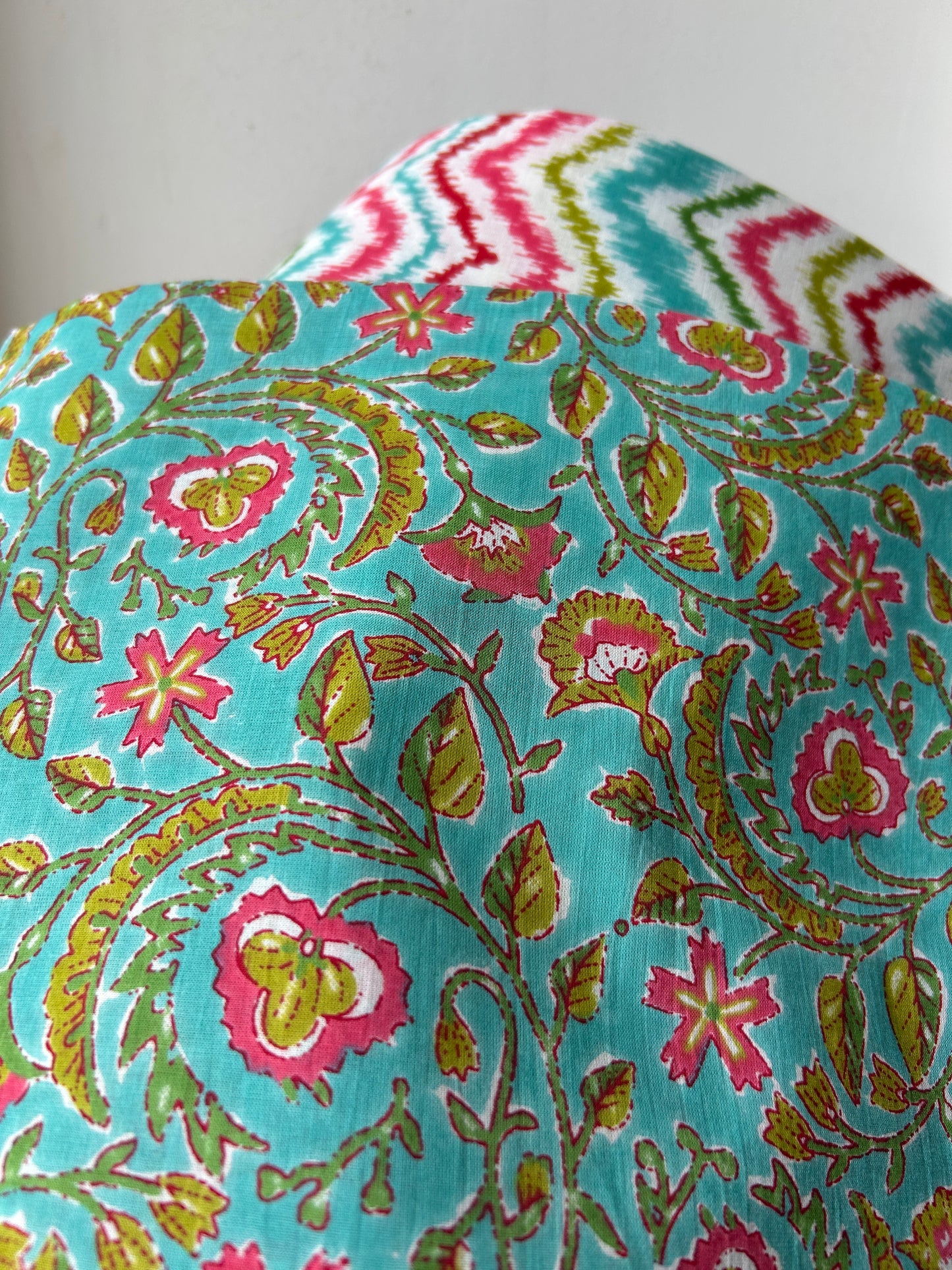 Hand Block Print Cotton Top Bottom Set (TB-9)