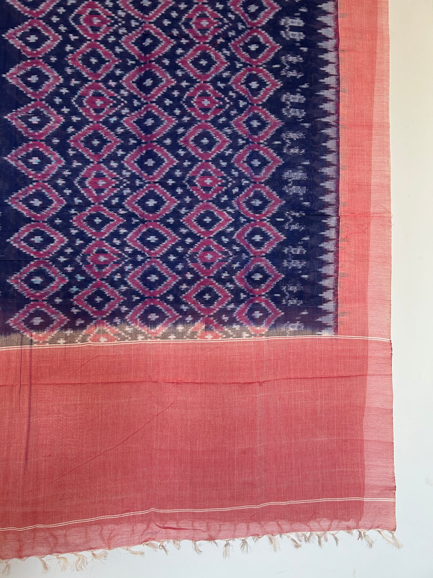 Ikat Mercerized Cotton Dupatta