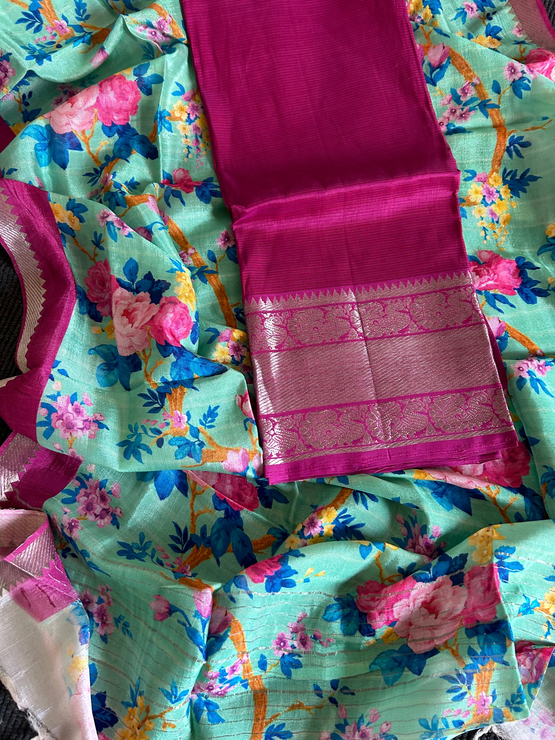 Mangalagiri Silk Cotton Dress Material