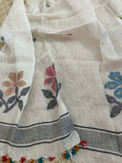 Linen Jamdani Dupatta