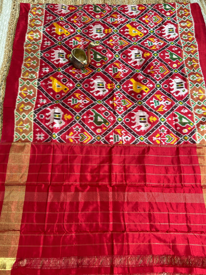 Pochampally Pure Silk Narikunj Dupatta