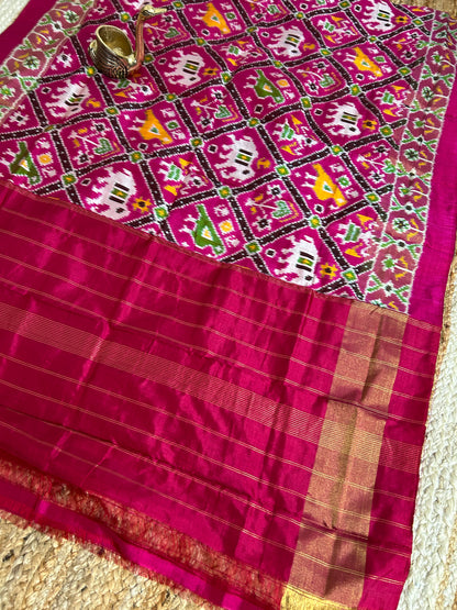 Pochampally Pure Silk Narikunj Dupatta
