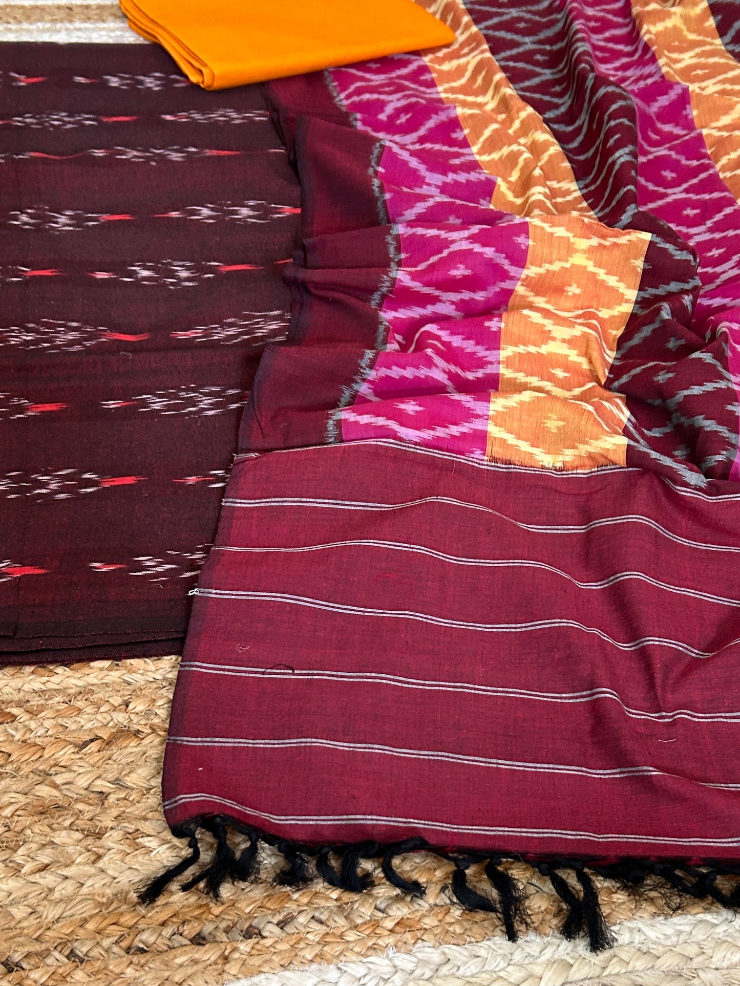 Double Ikat Cotton Dress Material
